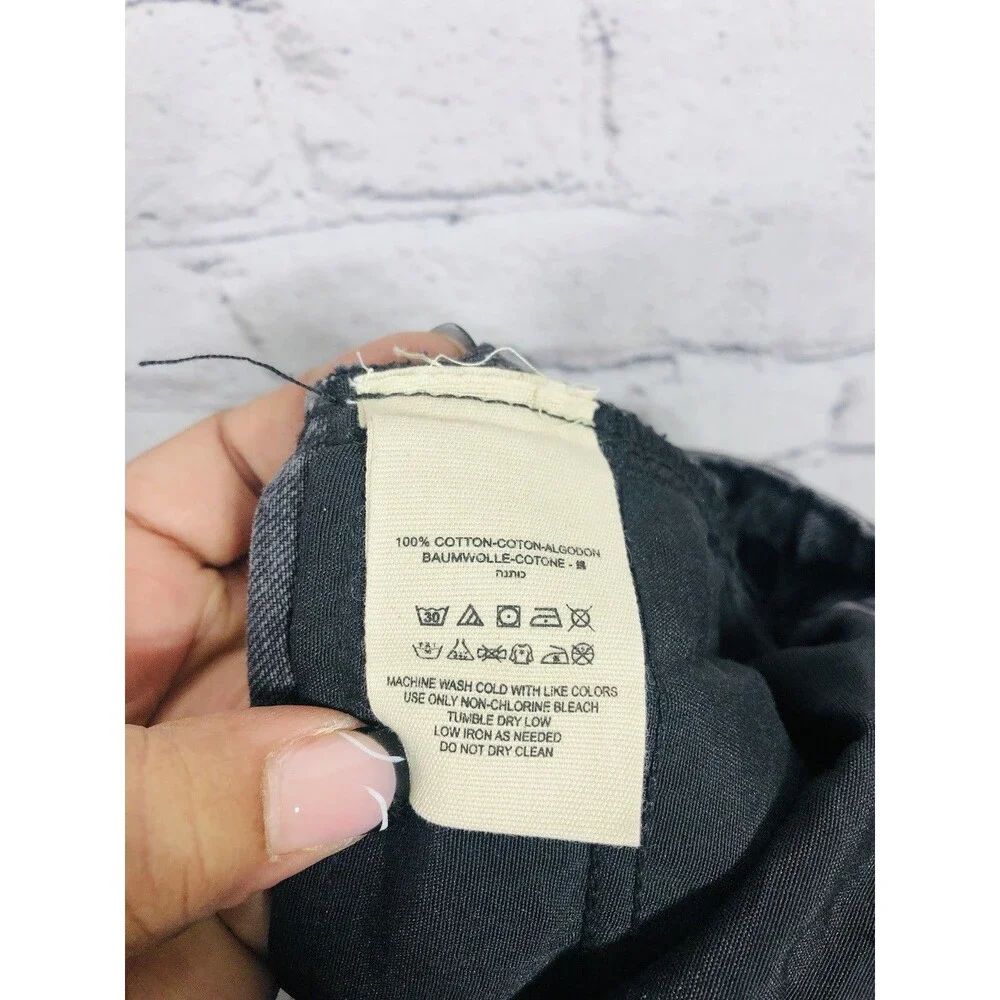 We The Free Women High Rise Straight Leg Jeans Faded Black Denim Size 32